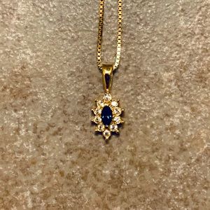 Beautiful Sapphire & Diamond Necklace 💎